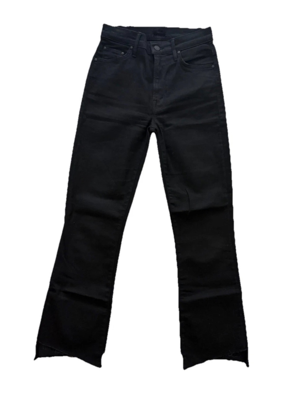 NWOT-MOTHER Not guilty (black) The Insider Two Step Fray high rise